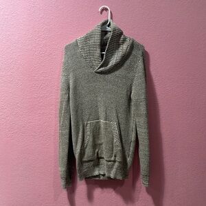 American Rag Sweater Womens Medium Tunic Knit Funnel Neck Pocket Pullover